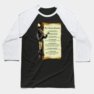 Thoth and The 7 Hermetic Principles - Greek and Egyptian Philosophy Baseball T-Shirt